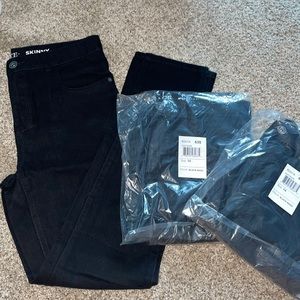 3 Pair Bundle- The Childrens Place, Boys 14, Black Skinny Leg Jeans